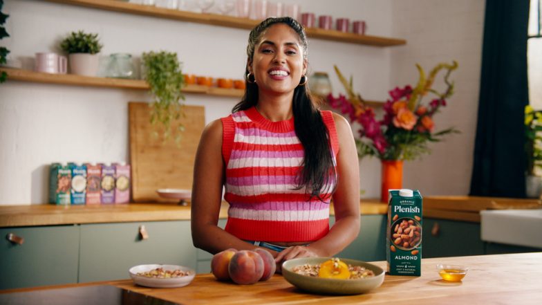 Ravneet Gill's Rice Pudding with Roast Peaches